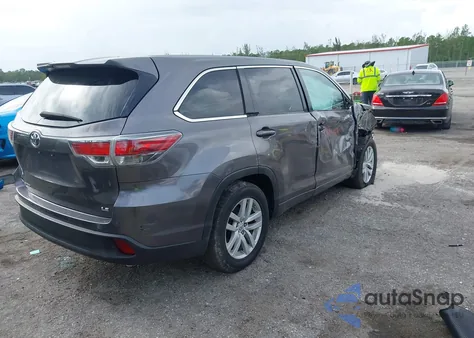 2015 Toyota Highlander Le V6 из США, поврежденный, VIN 5TDZKRFHXFS113026